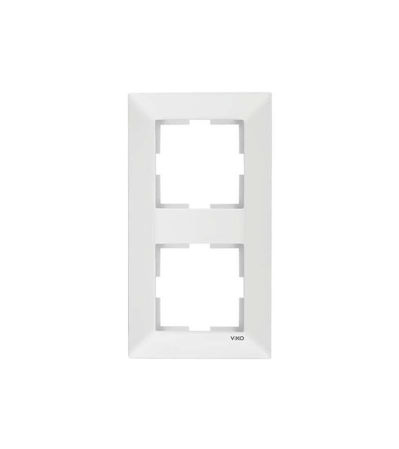 ჩამრთველ-როზეტის კანტი VIKO MERIDIAN 2-ნი თეთრი