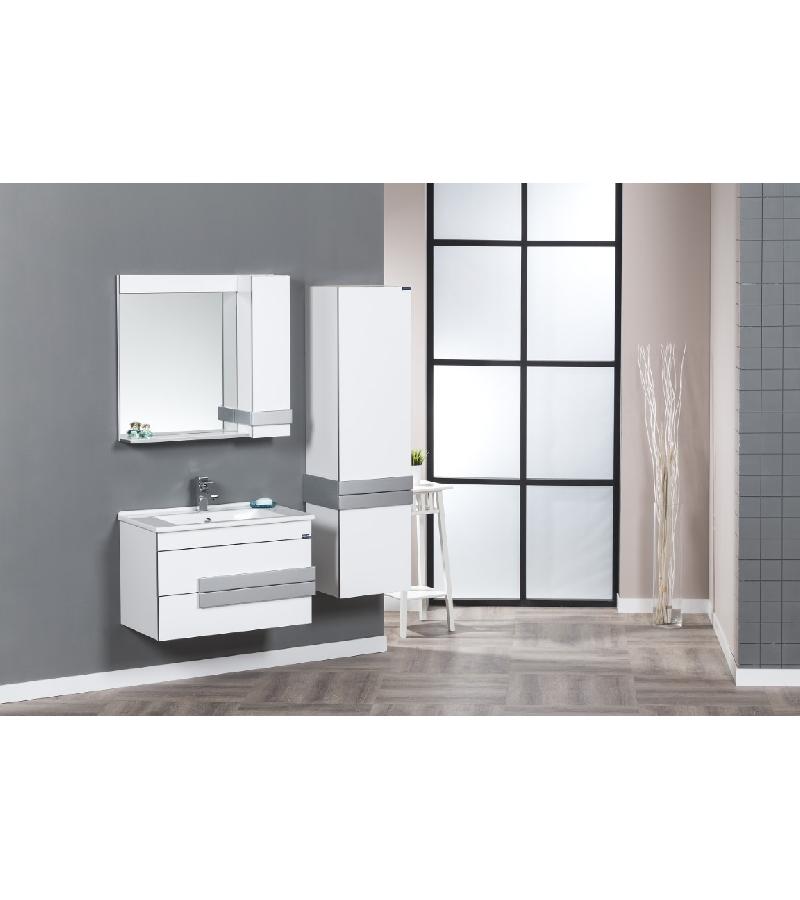 სააბაზანო ავეჯი სარკით   85 სმ   NEON     მწარ. Aquanil