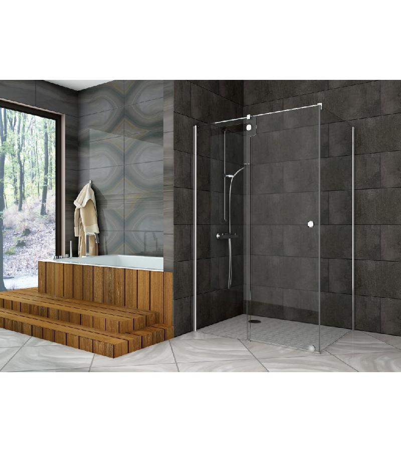 საშხაპე კაბინა  BRILLANZ   80*120  მარჯვენა  მწარ. Aquanil