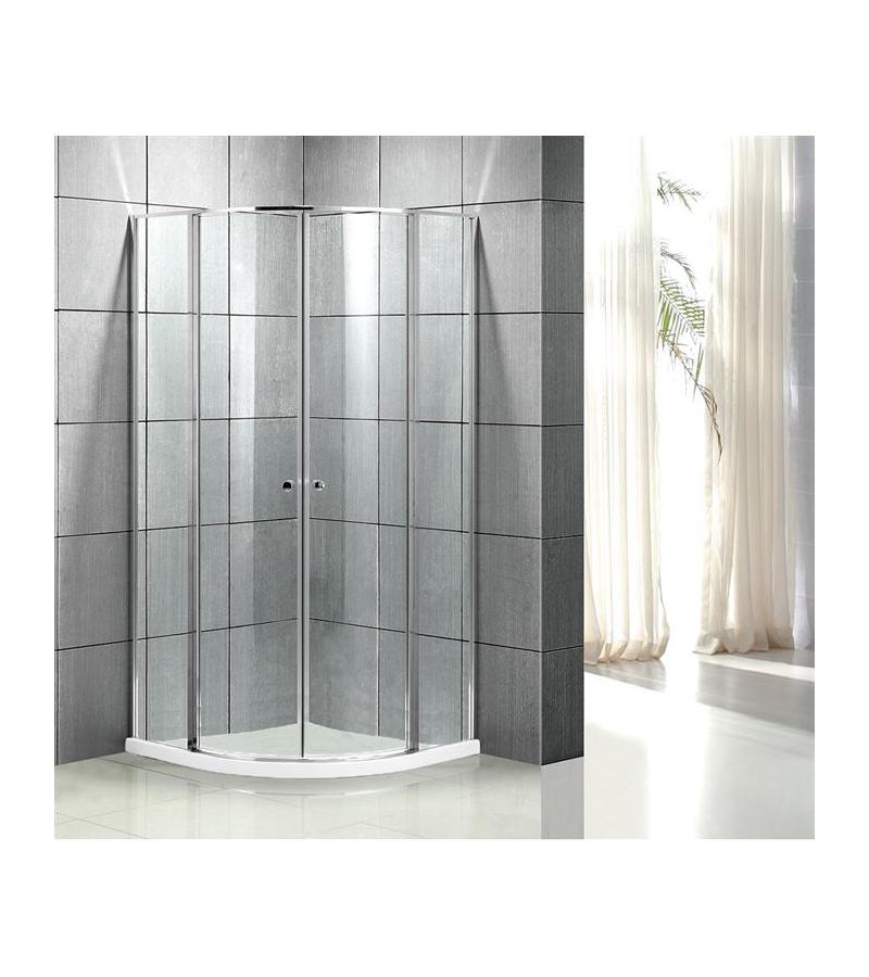 Shower cabin glass set. B-002-10 size. 100*100*190 cm with white border 5*6 cm Aokelya