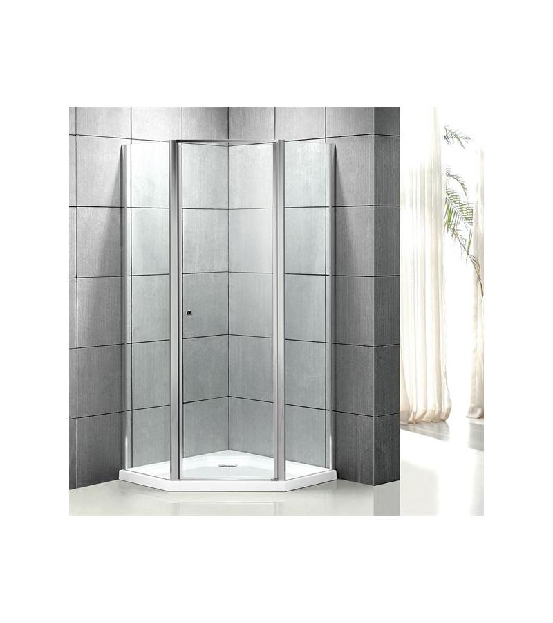 საშხაპე კაბინის მინის კომპლ.  B-009-10  ზომა. 100*100*190 სმ პადონით  Aokelya