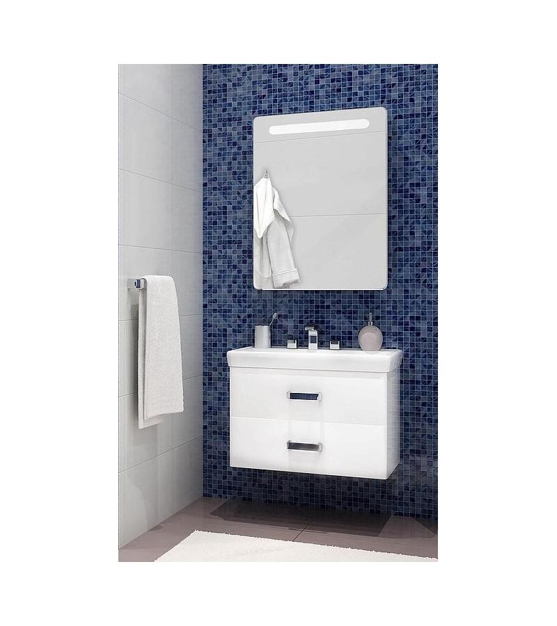 Мебель для ванной комнаты Америна 60 шкаф+зеркало Америна 60+подставка Тигода 60 Цвет: белый АКВАТОН