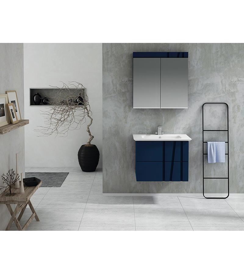 Мебель для ванной комнаты с зеркалом 70 см BIANCO 70 Антразит