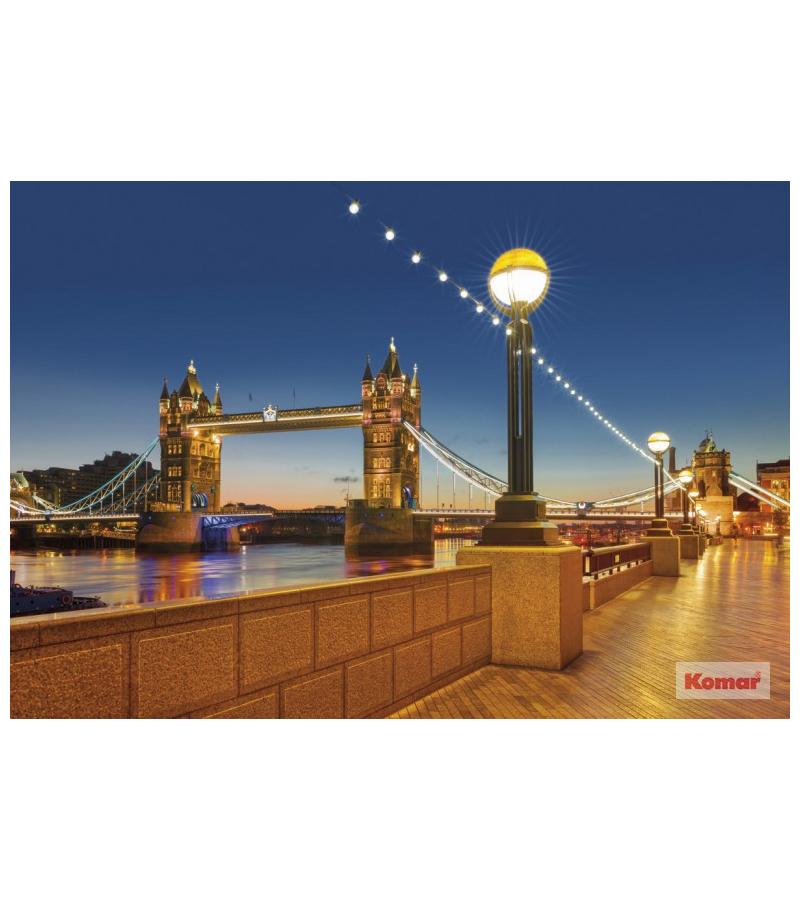 Photo wallpaper 368x254cm (8 panels) Tower Bridge 8-927 brown. KOMAR