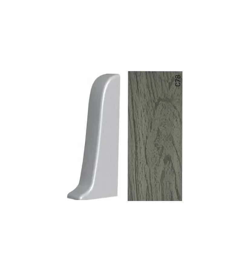 пластик Плинтус APOLLO GLOSS - левый торец C-78 глянец