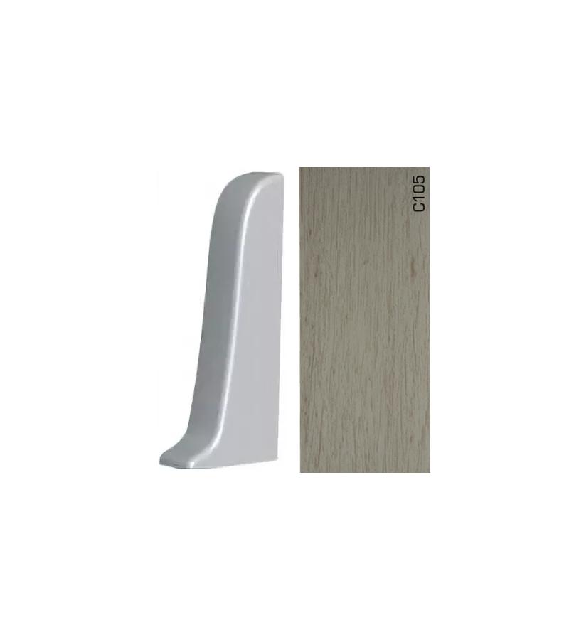 пластик Плинтус APOLLO GLOSS - левый торец C-105 глянец