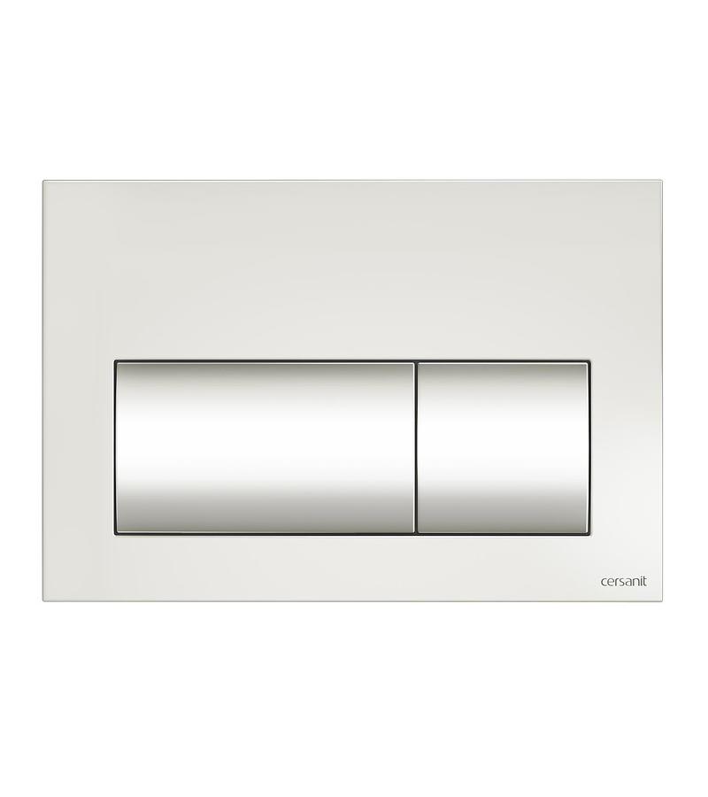 ღილაკი ინსტალიაციის   PRESTO (P-BU-PRE/Wh) , თეთრი,  მწარ. CERSANIT