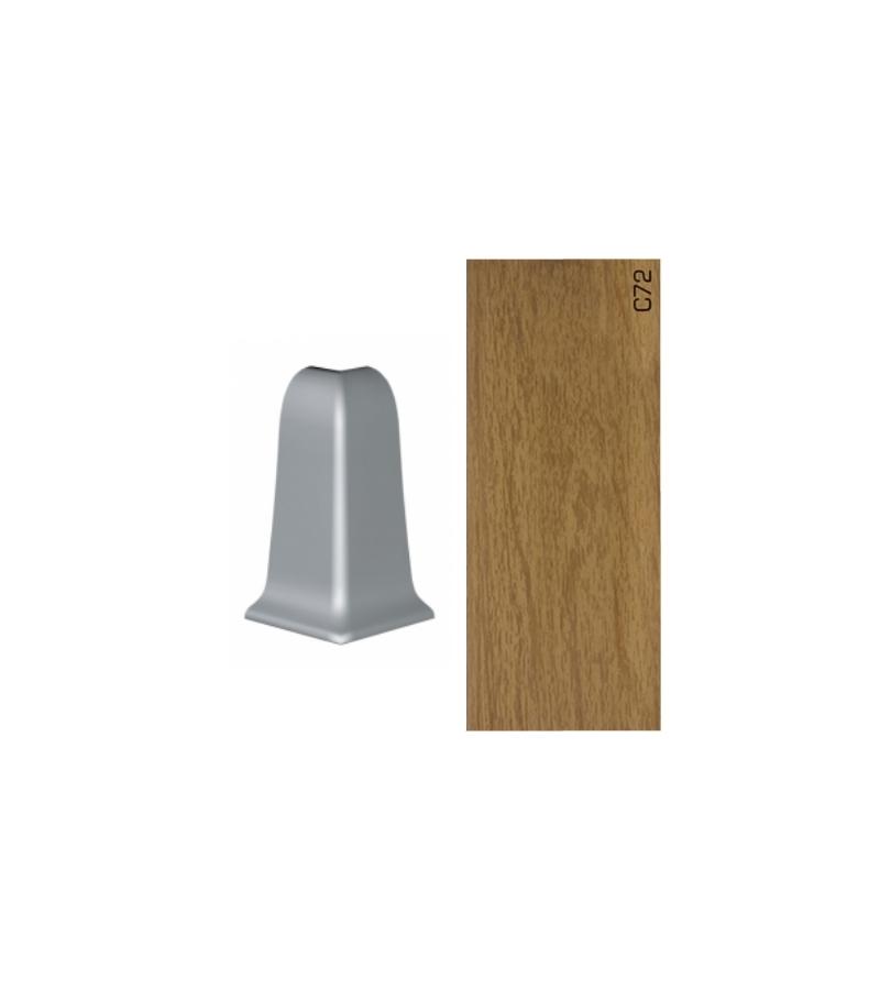 პლასტმასის პლინტუსის ფიტინგი  APOLLO - გარე კუთხე  C-72  მატოვი