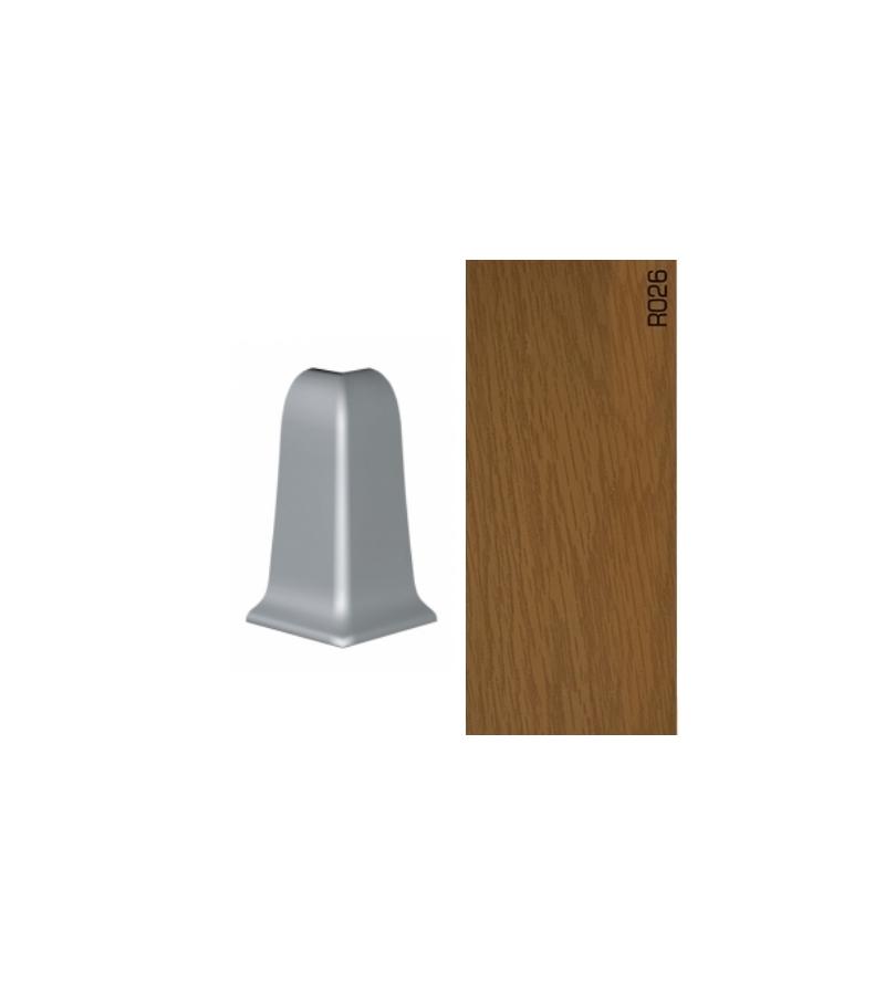 Плинтус пластиковый APOLLO - внешний угол R-026 Matov