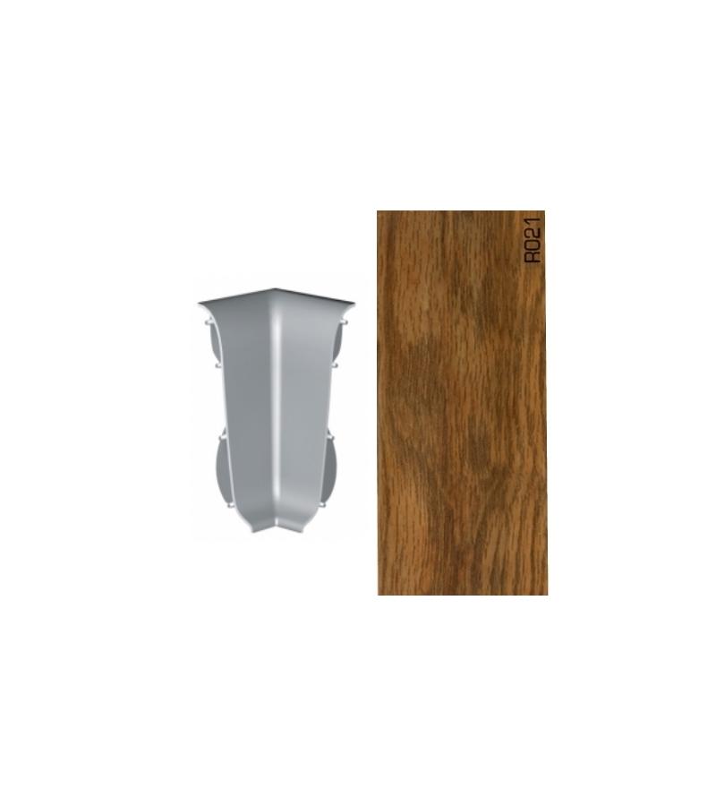 Плинтус пластиковый APOLLO - внутренний угол R-021 Matov