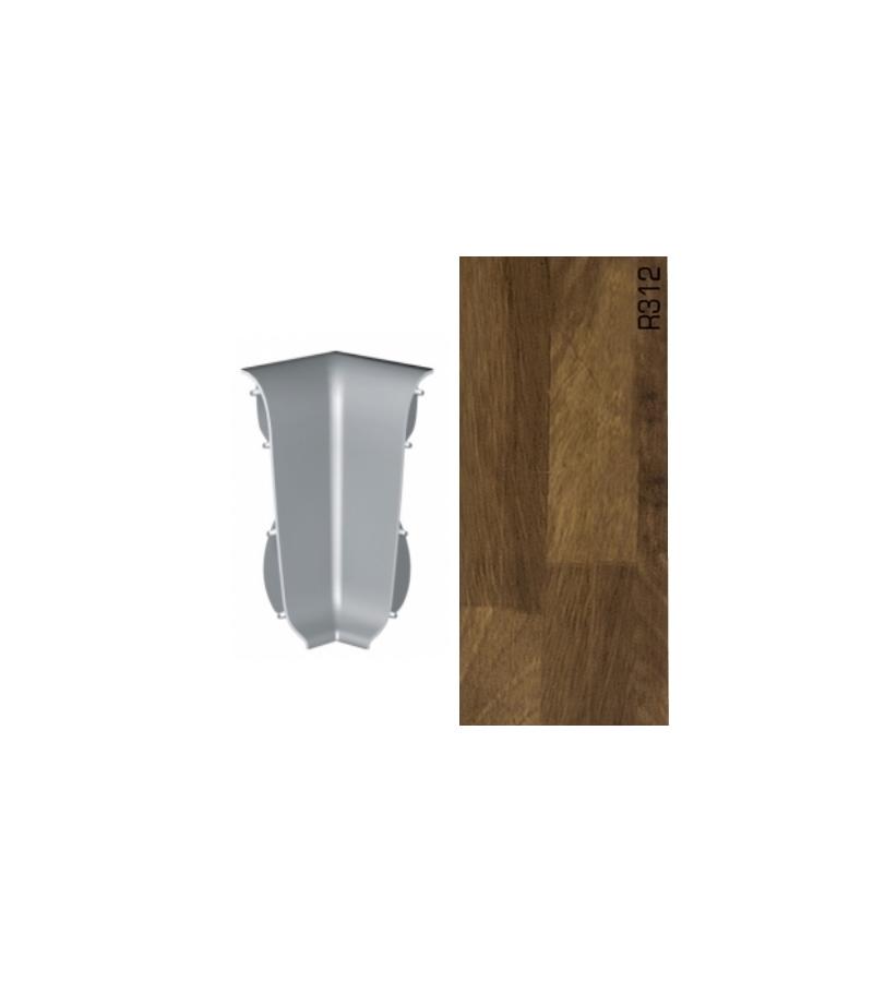 Плинтус пластиковый APOLLO - внутренний угол R-312 Matov