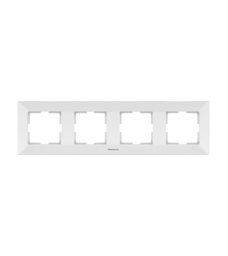 ჩამრთველ-როზეტის კანტი  PANASONIC ARKEDIA SLIM  4-ნი თეთრი  ჰორიზონტალური