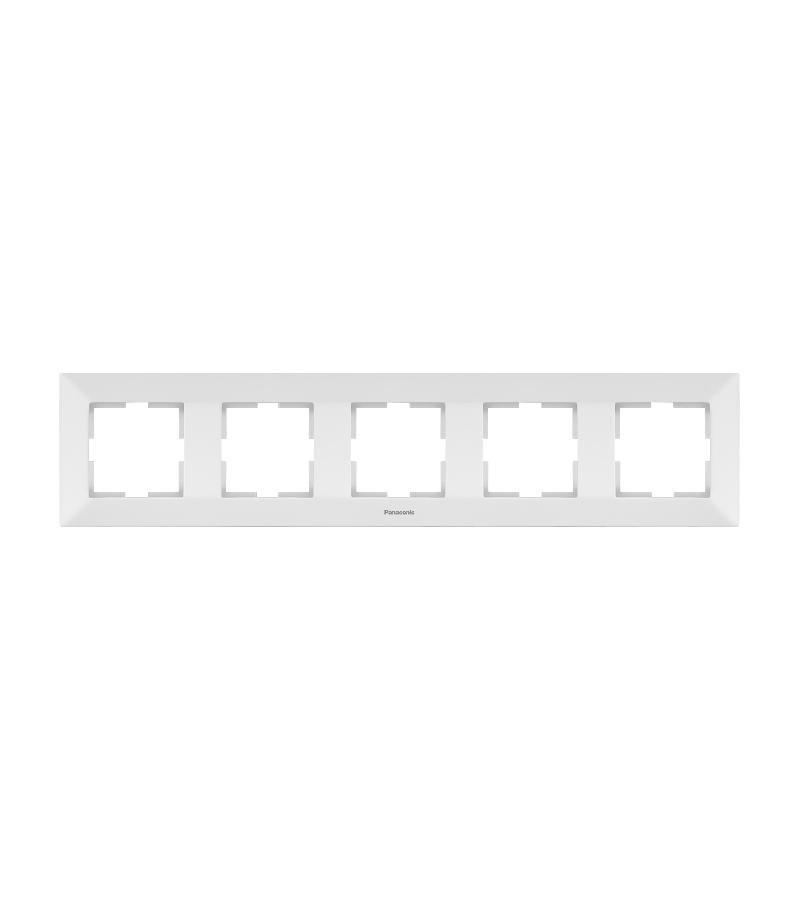 ჩამრთველ-როზეტის კანტი  PANASONIC ARKEDIA SLIM  5-ნი თეთრი  ჰორიზონტალური