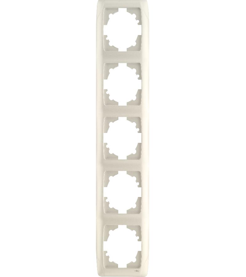 ჩამრთველ-როზეტის კანტი VIKO CARMEN 5-ნი კრემი