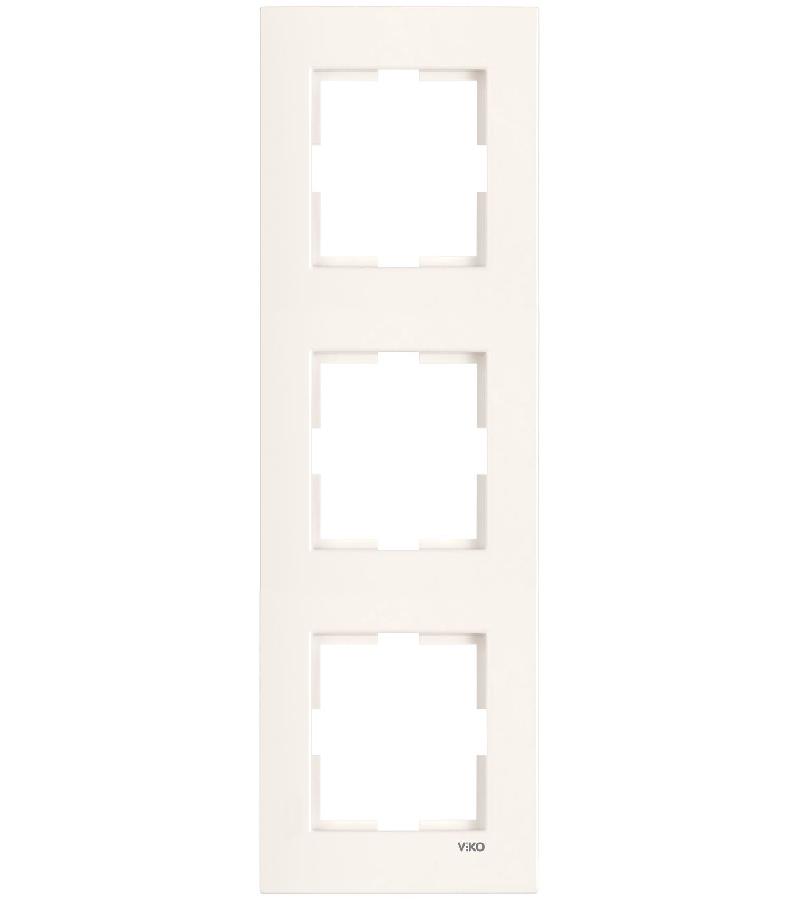 ჩამრთველ-როზეტის კანტი VIKO KARRE 3-ნი კრემი