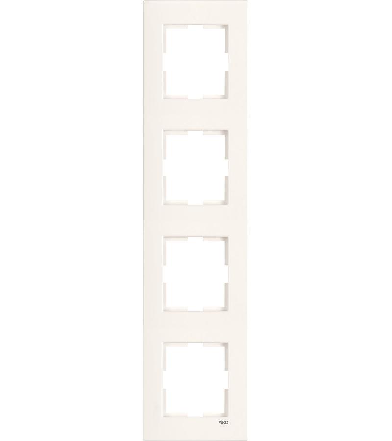 ჩამრთველ-როზეტის კანტი VIKO KARRE 4-ნი კრემი