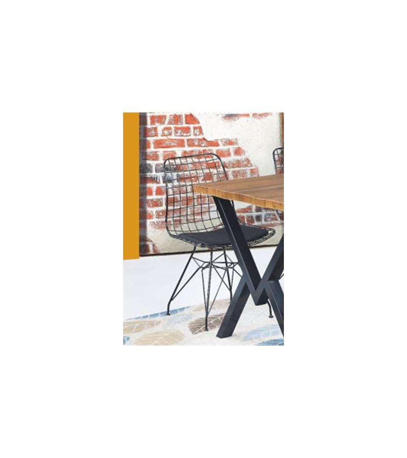 Chair TEL EKO color. SIYAH Bitter. PARLAYAN KOC