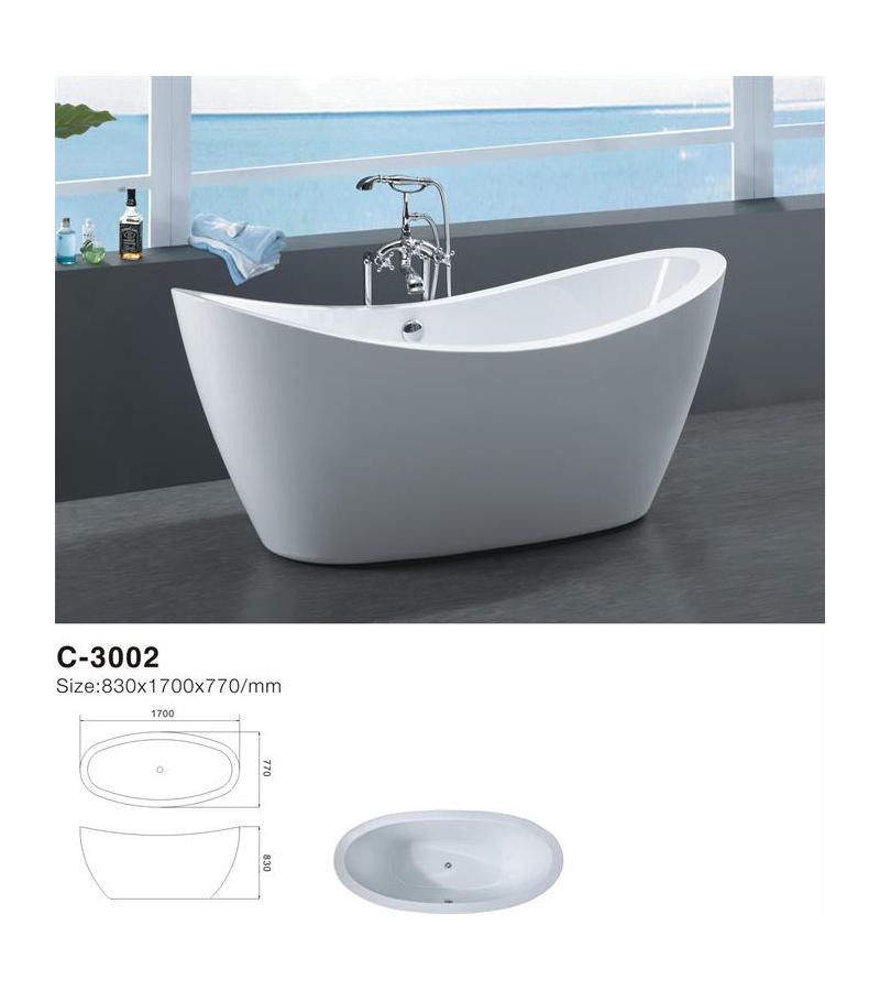 პლასტმასის აბაზანა  C-3002  ზომა. 83*170*77 სმ Aokelya