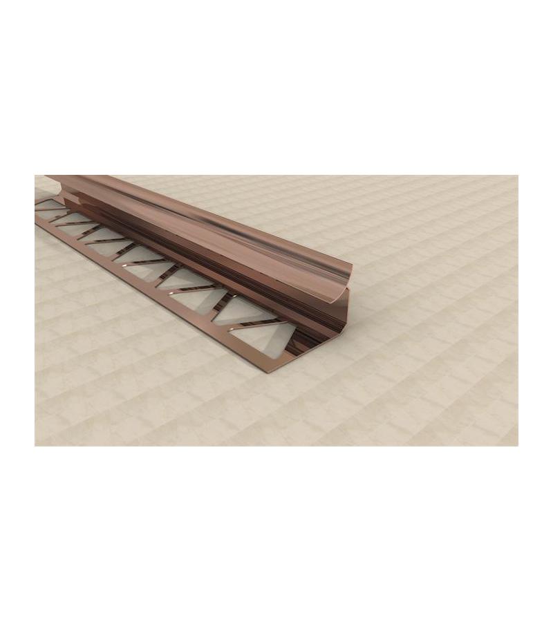 ალუმინის  შიგა  კუთხე  კაფელის  SMT-1010  10მმ  2,7მ  BRONZ   მწარ.  SAMET 