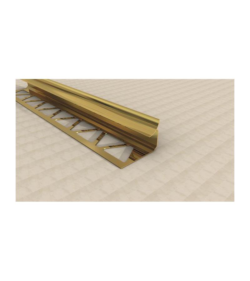 ალუმინის  შიგა  კუთხე  კაფელის  SMT-1010  10მმ  2,7მ  ოქროსფერი   მწარ.  SAMET 