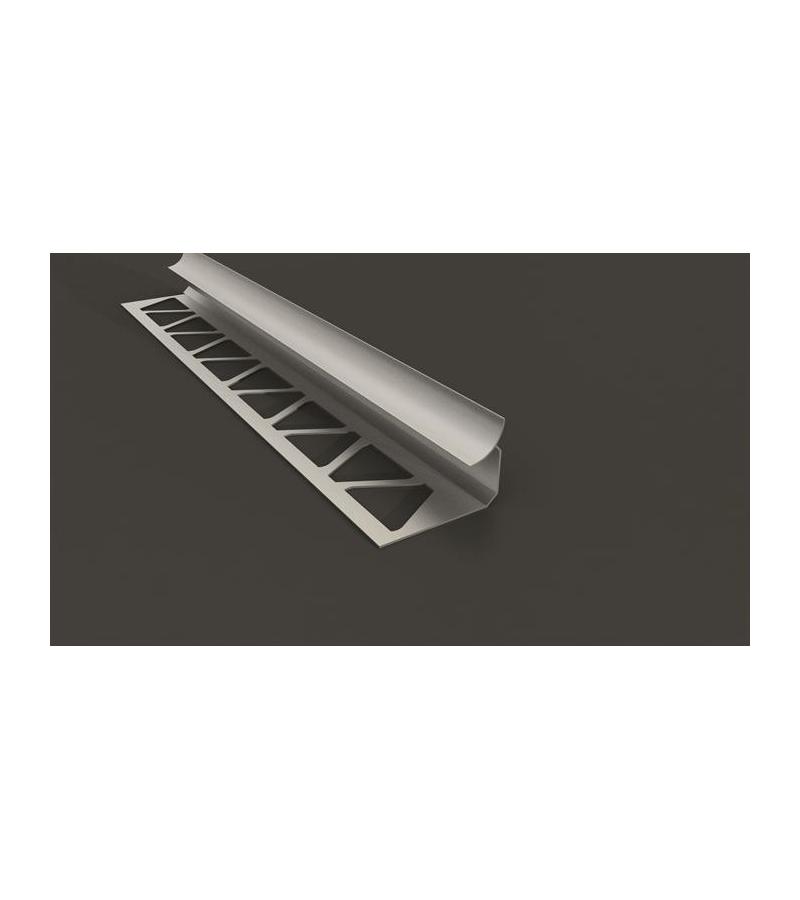 Aluminum inner corner of tile SMT-1012 10mm 2.7m matte black. SAMET