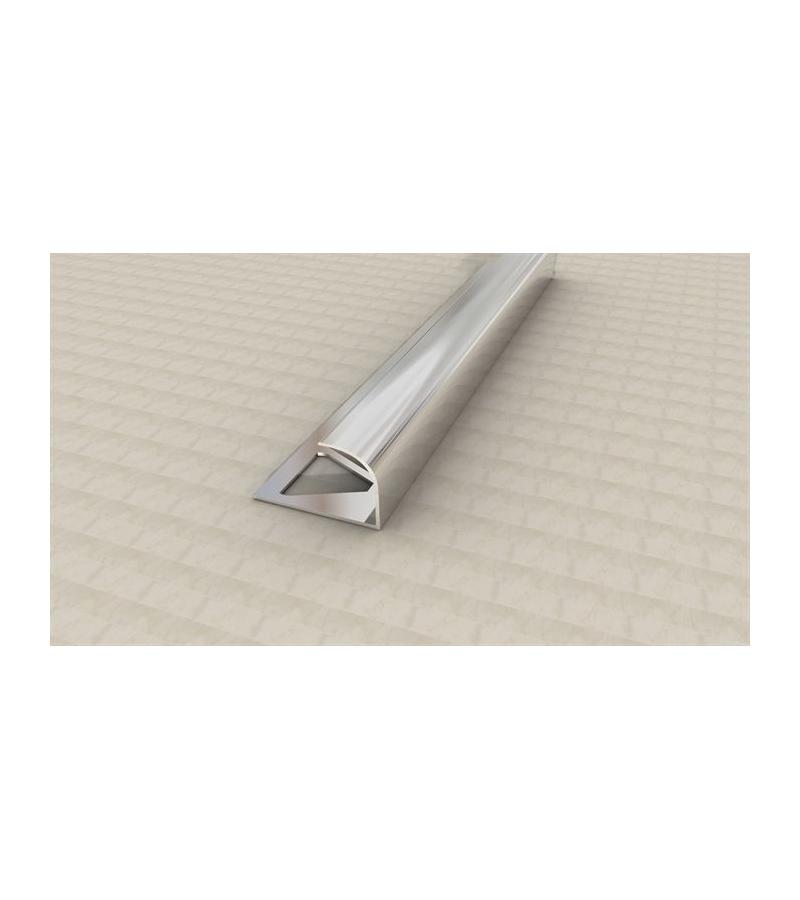 ალუმინის გარე კუთხე  კაფელის  SMT-1004  10მმ  2,7მ  პრიალა   მწარ.  SAMET 