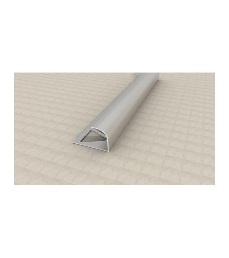 Aluminum external corner of tile SMT-1006 12mm 2.7m matte black. SAMET