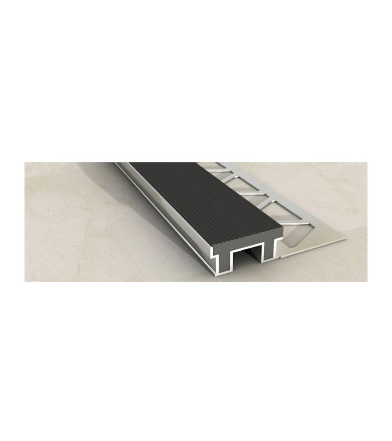 Aluminum external corner double SMT-1048 12X12 mm 2,7m Matov Bitter. SAMET