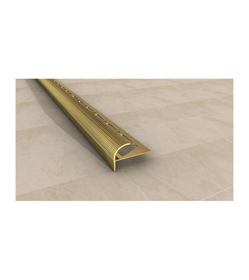 ალუმინის კუთხე   F    SMT-1045  12მმ  2,7მ  ოქროსფერი   მწარ.  SAMET 