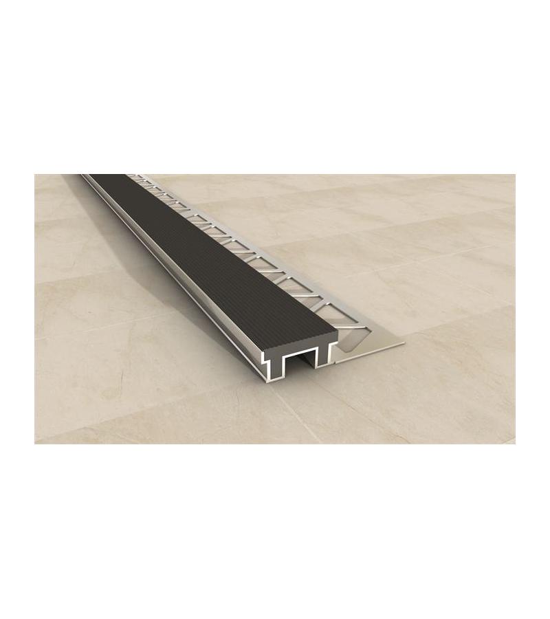 Stair step edge aluminum SMT-1048 6mm 2.5m black bitter. SAMET