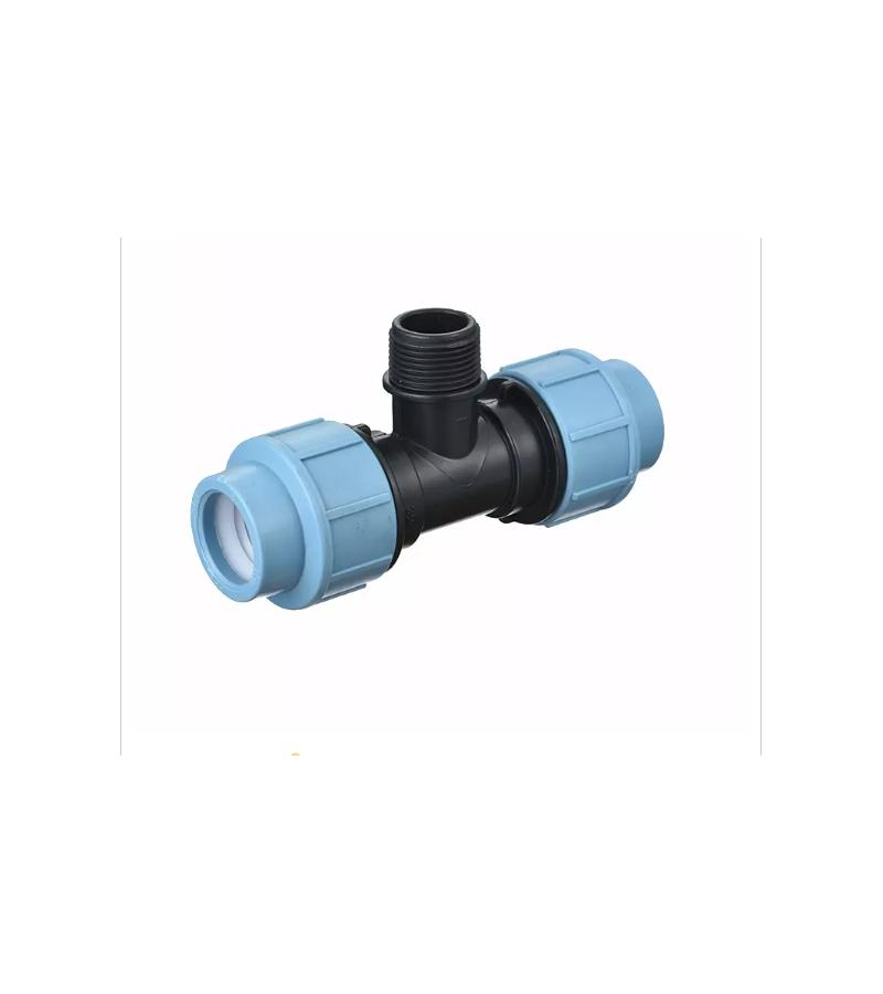 Polyethylene three-cap Q-25*3/4 mm with external screw MODUS