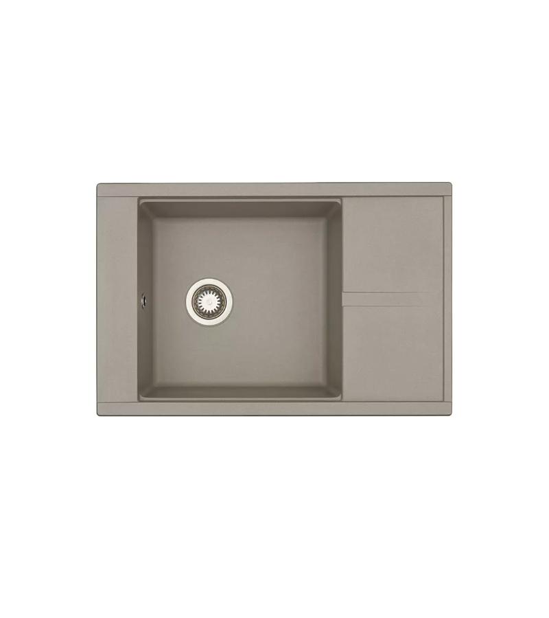 სამზარეულოს ნიჟარა Делия 78 ფერი Серый Шелк მწარ. AQUATON