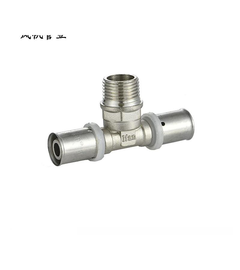 სამკაპი თითბერის  16*1/2 მმ  გარე ხრახნით  სისტემა Pressing   MODUS