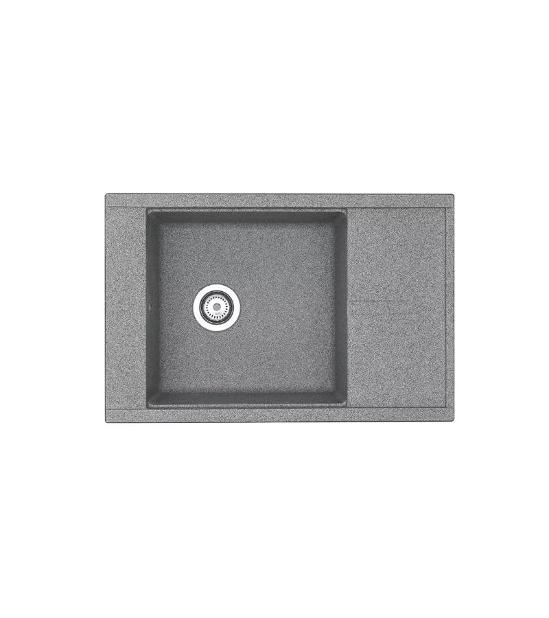 სამზარეულოს ნიჟარა Делия 78 ფერი Серый მწარ. AQUATON