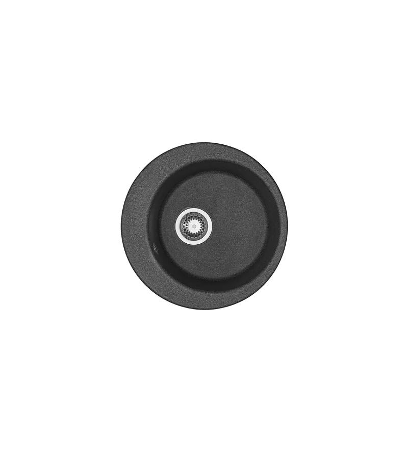 სამზარეულოს ნიჟარა ИВЕРИЯ, მრგვალი, 480მმ, ფერი Графит