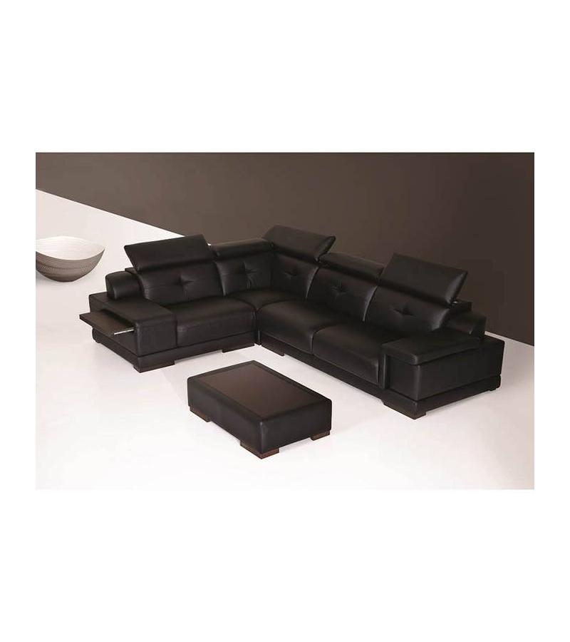 Corner sofa DIVERCE 4 parts 280*200 cm color. NAPPA 0016 Bitter. CURIZON