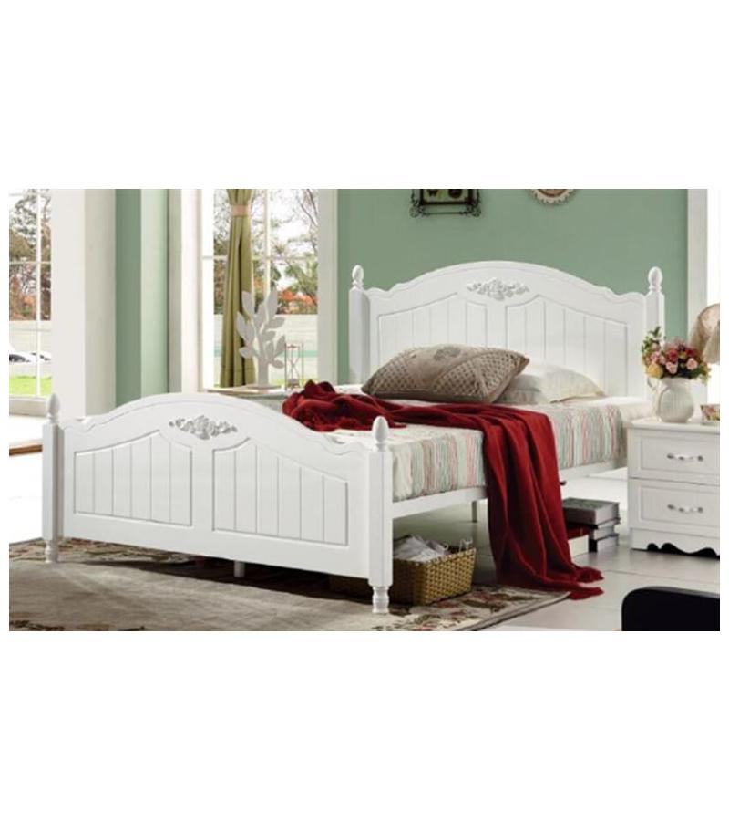 ლითონის საწოლი  160*200  თეთრი  DB-0362