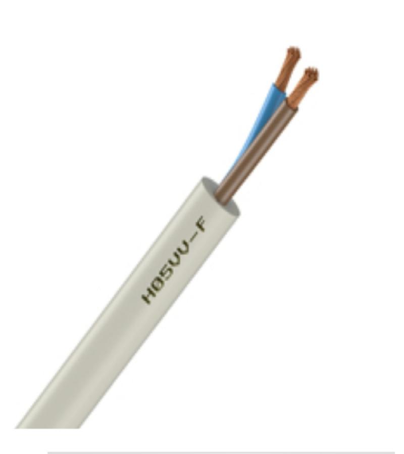 ელ.სადენი  4 G 0,75  H03VV-F მრგვალი,  თეთრი Delta Cable