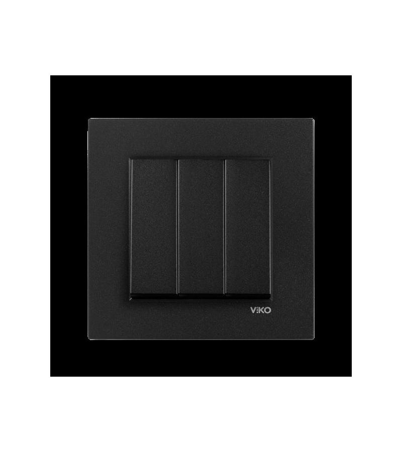 გადამრთველი VIKO Novella Siyah 3-ნი