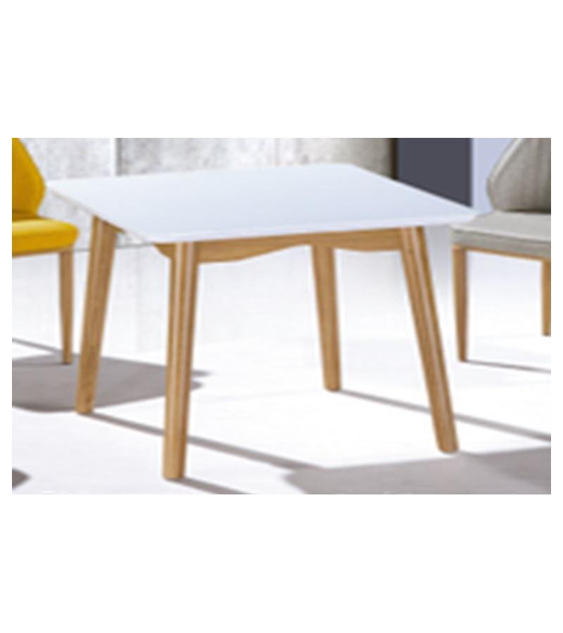 Стол кухонный №035 размером 80*80*75 с белой поверхностью