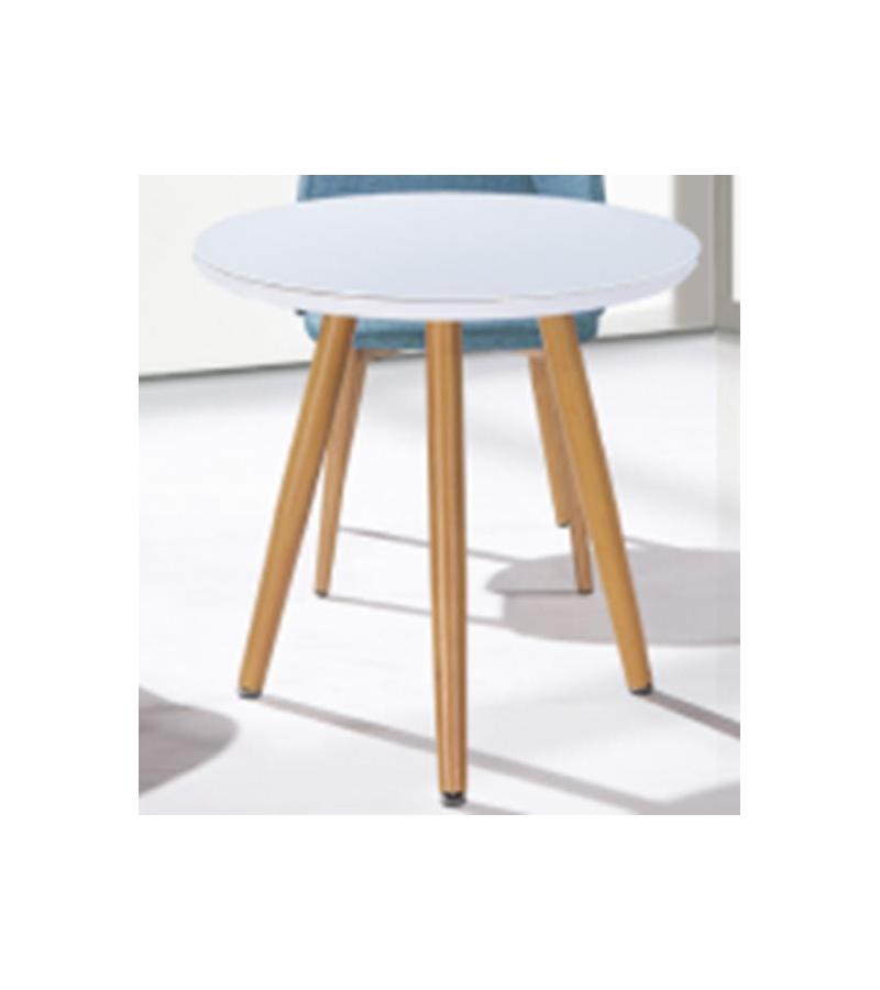 Стол кухонный круглый #387 размер 70*70 с белой поверхностью