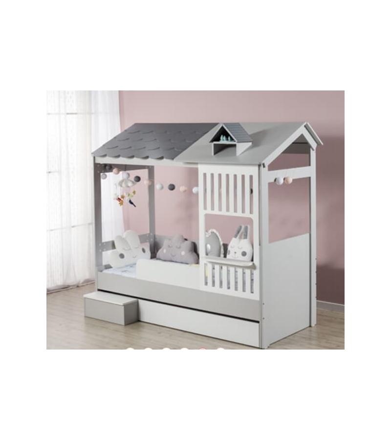 საბავშვო საწოლი  AYDER  ზომა. 90*190 სმ  ფერი. BEYAZ   მწარ. OTTO