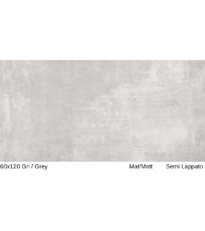 ceramic. Tile CEMENT GRAY MATT R I N O 60*120