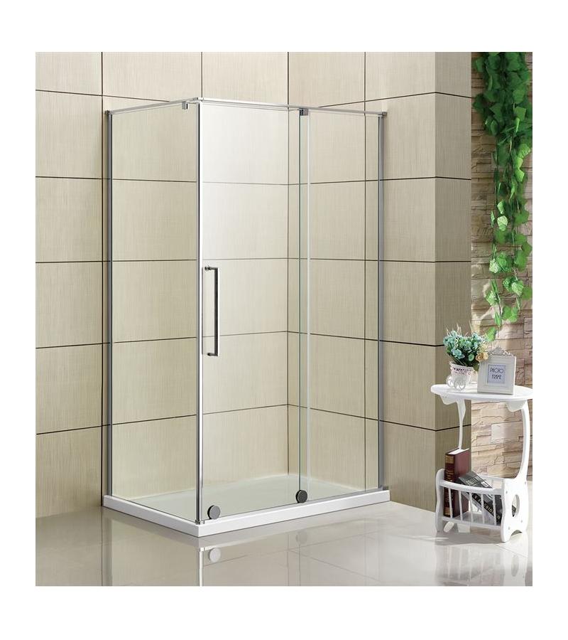 საშხაპე კაბინის მინის კომპლ. JL-172-8-12  ზომა. 80*120*195 სმ  მარც. თეთრი კანტით 5*6 სმ Aokelya